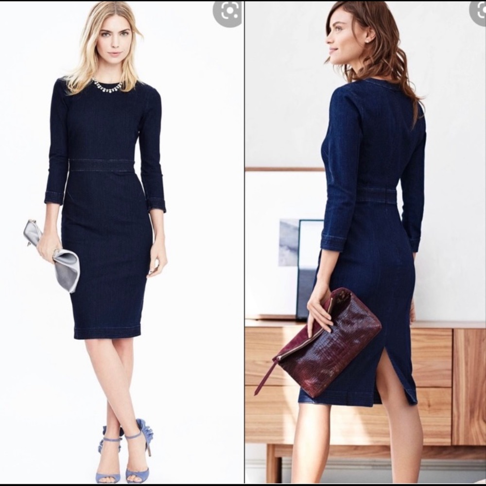 Banana Republic Denim Sheath Dress